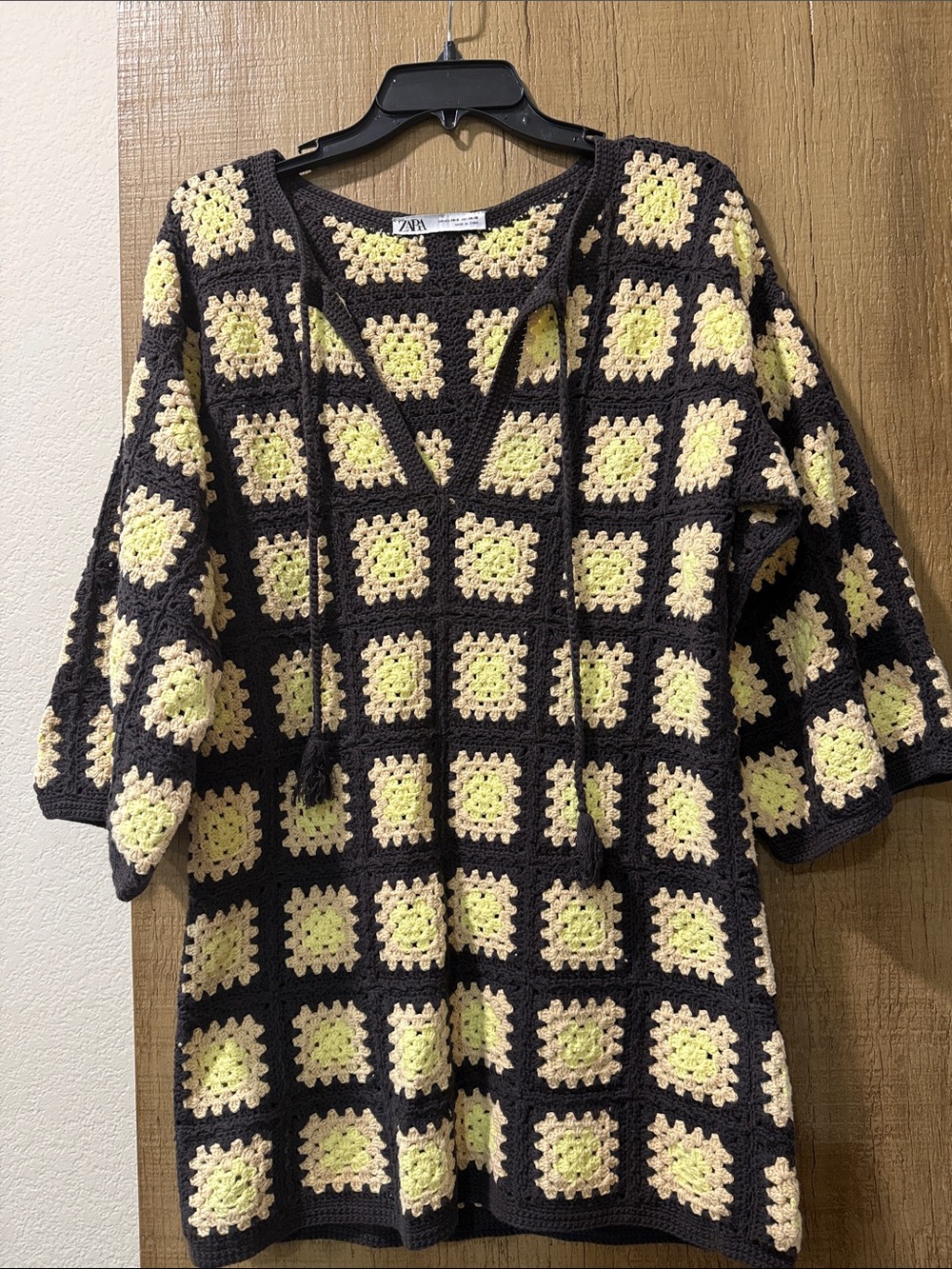 Zara Crochet Knit Dress - Picture 2 of 4